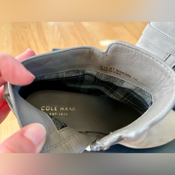 Cole Haan Cassidy Strap Bootie. Size 7. Ironstone Nubuck leather. - Picture 10 of 11